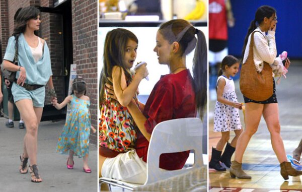 Katie ha sabido influenciar a su hija a la hora de vestir.