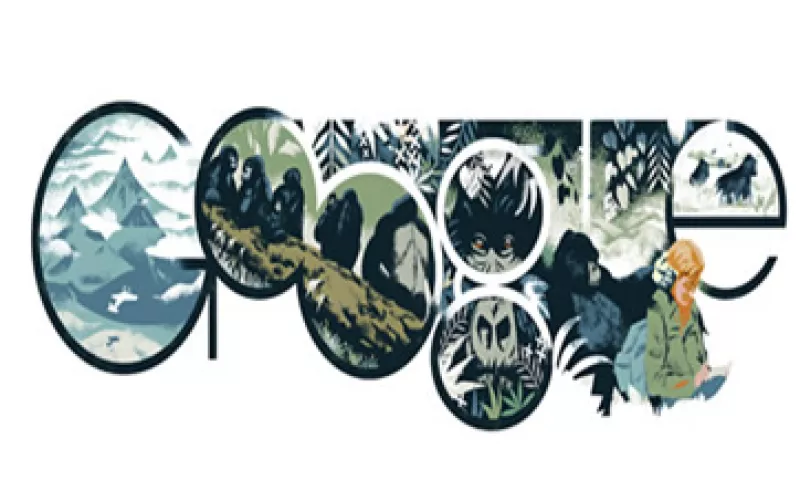 Dian Fossey murió asesinada en 1985 por cazadores furtivos en Ruanda.  (Foto tomada de google.com)