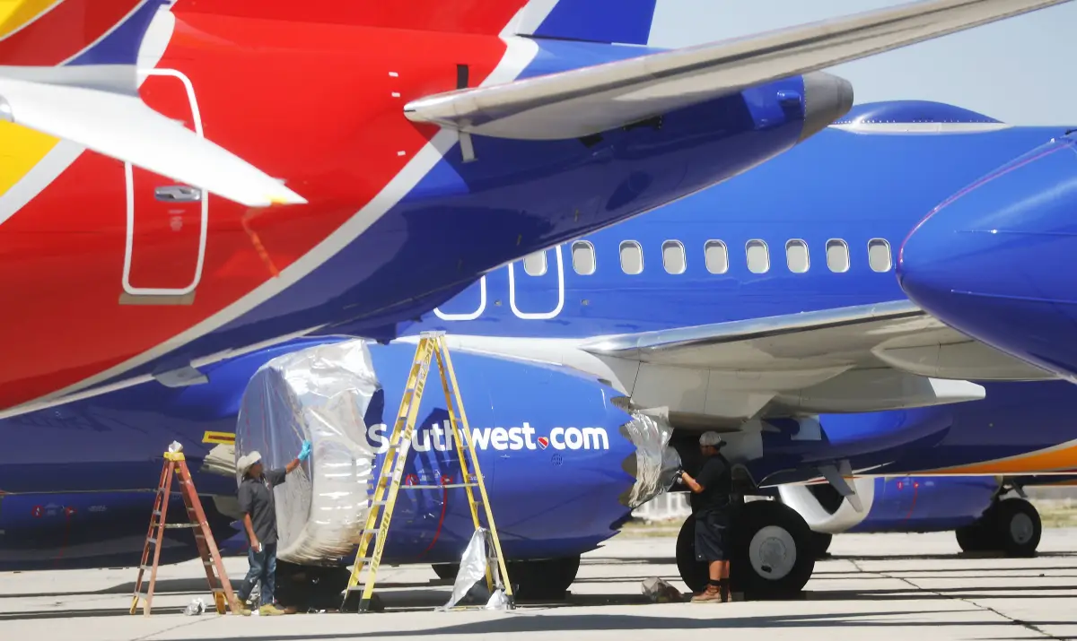 Southwest Parks Grounded Boeing 737 MAX Planes At Remote California Airport