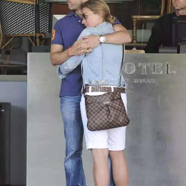 Cuando regresaron de luna de miel fueron captados en Los Ángeles, California.