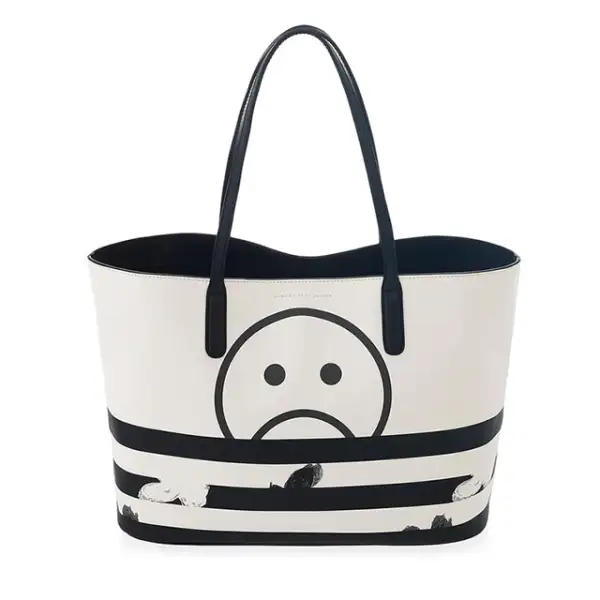 Marc by Marc Jacobs: Metropoli Unsmiley Stripes Travel Tote. CC Santa Fe. Precio en punto de venta.