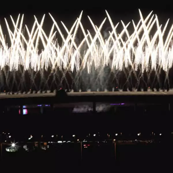 Los organizadores prometieron la ceremonia más grande que se haya visto en América Latina. La fiesta, en la que participaron más de 3,000 personas, no defraudó.