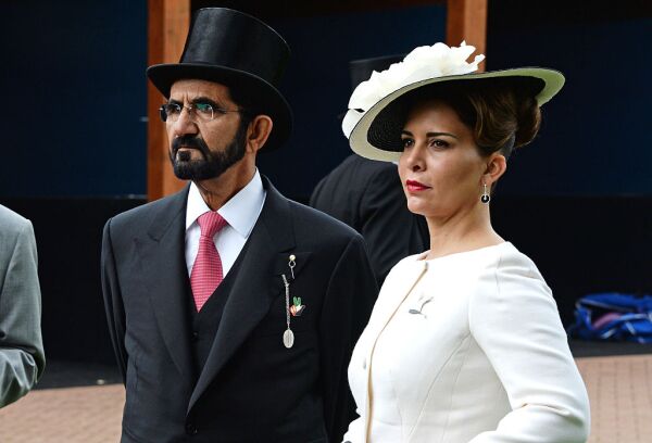 Jeque Mohamed bin Rashind y la princesa Haya de Jordania