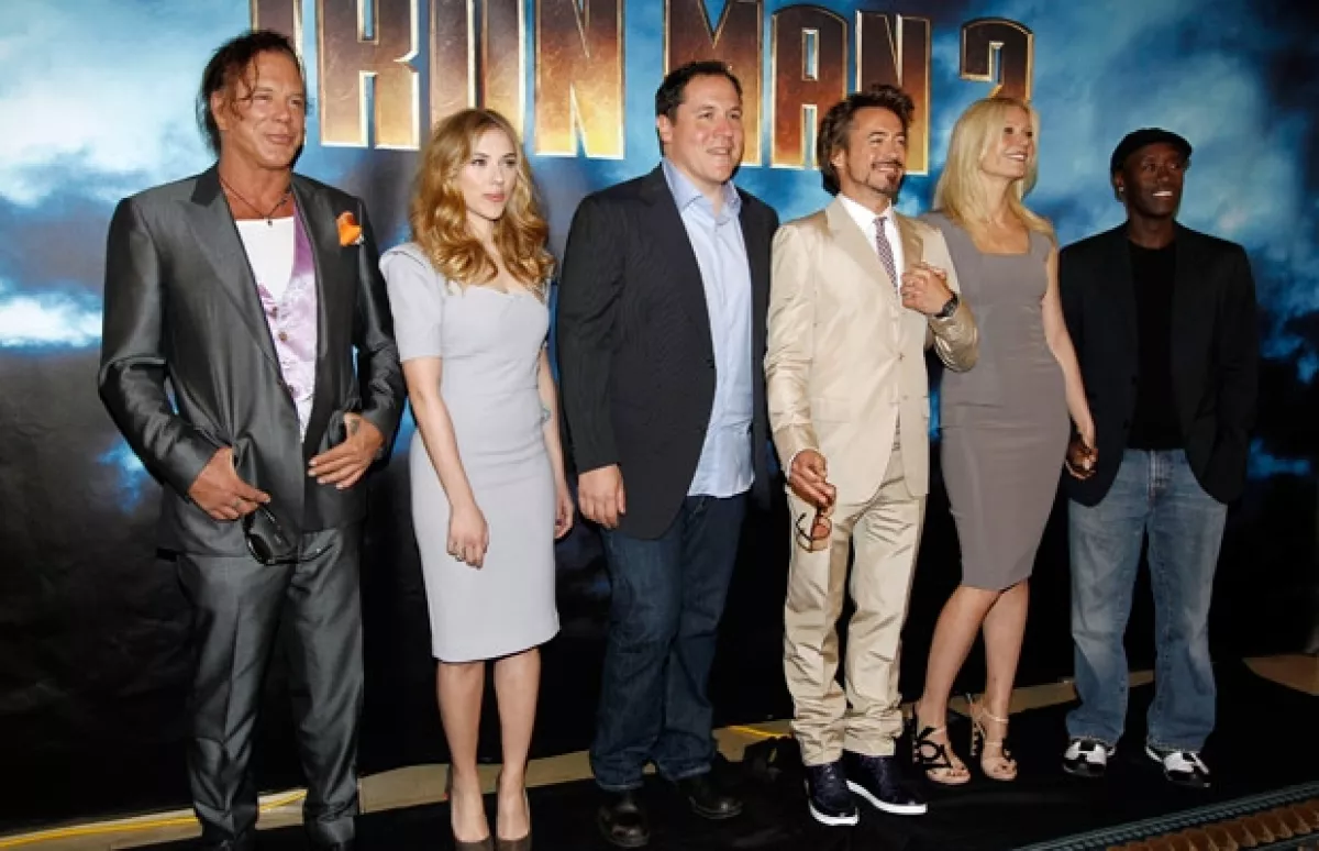 En la premier de Iron Man 2 el año pasado.
