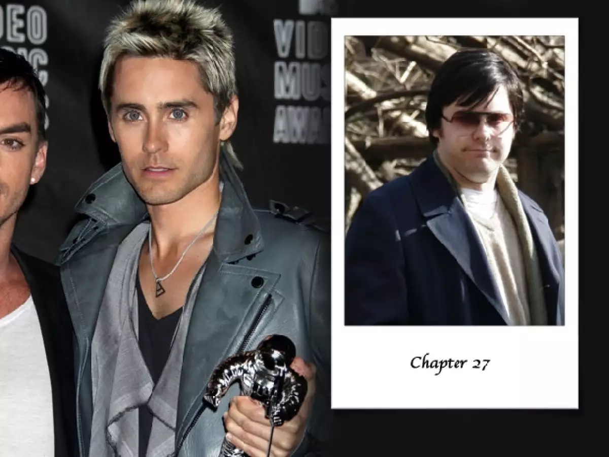 El aumento de peso de Jared Leto fue tan efectivo que el personaje se parecía mucho a Chapman.