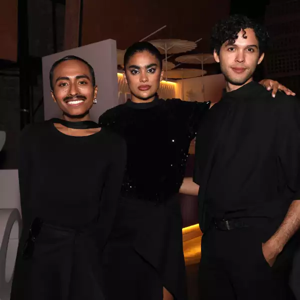 Alejandro Barrón , Jimena de Aparicio y Jesús Romero 