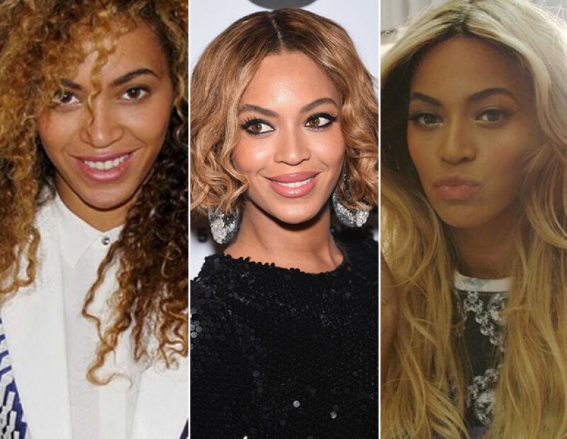 Lacio o curly, Beyoncé sabe cómo llevar su pelo siempre distinto.