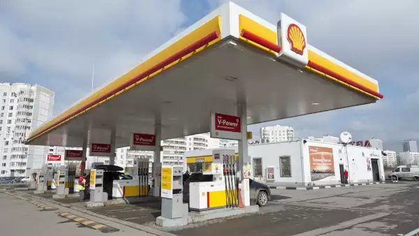 Shell petrol station in Moscow, Russia