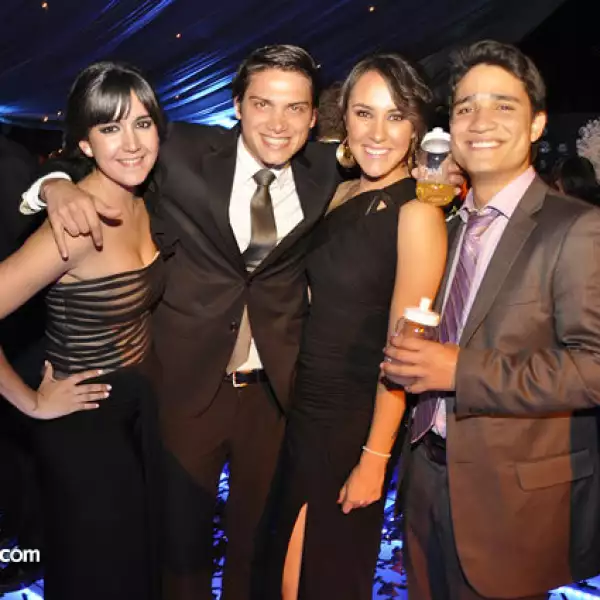 Mariana Romo, Samuel Ramírez, Andrea Carcoba y Tomás Alcalá
