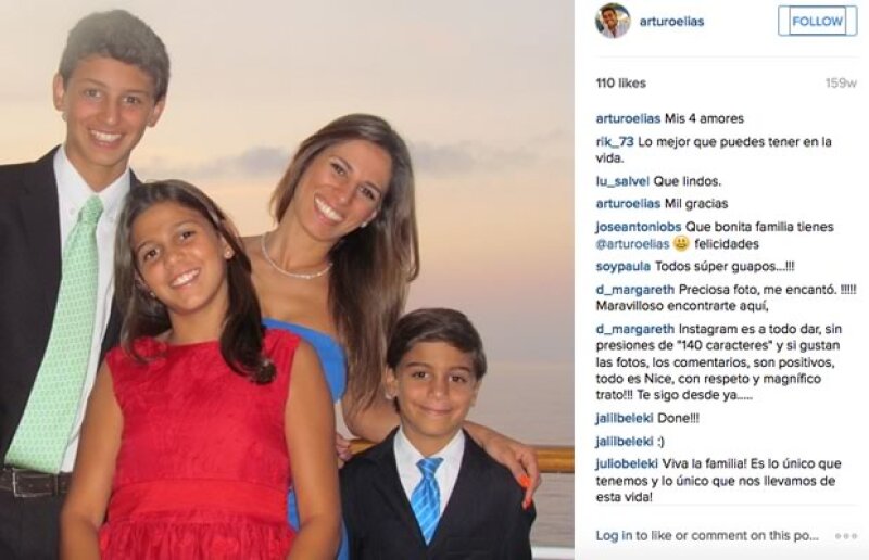 La familia de Arturo Elías Ayub