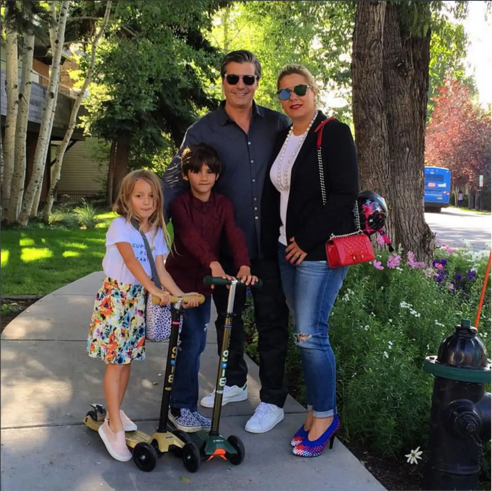 Una tarde de paseo muy guapos y fashionistas.