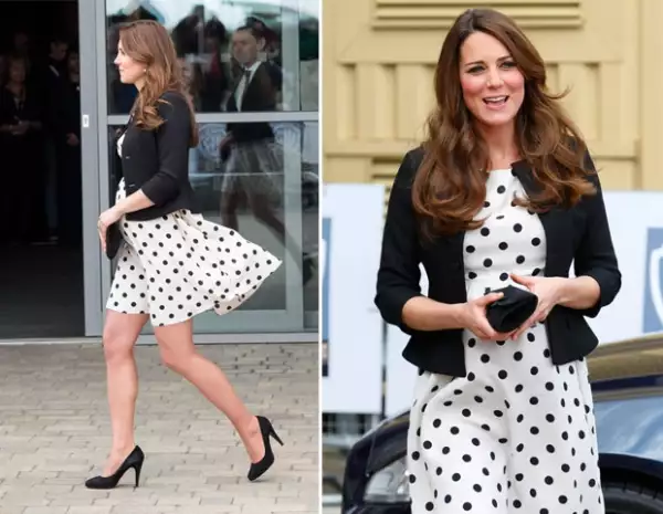 Parte del éxito de este vestido es que no era de maternidad.