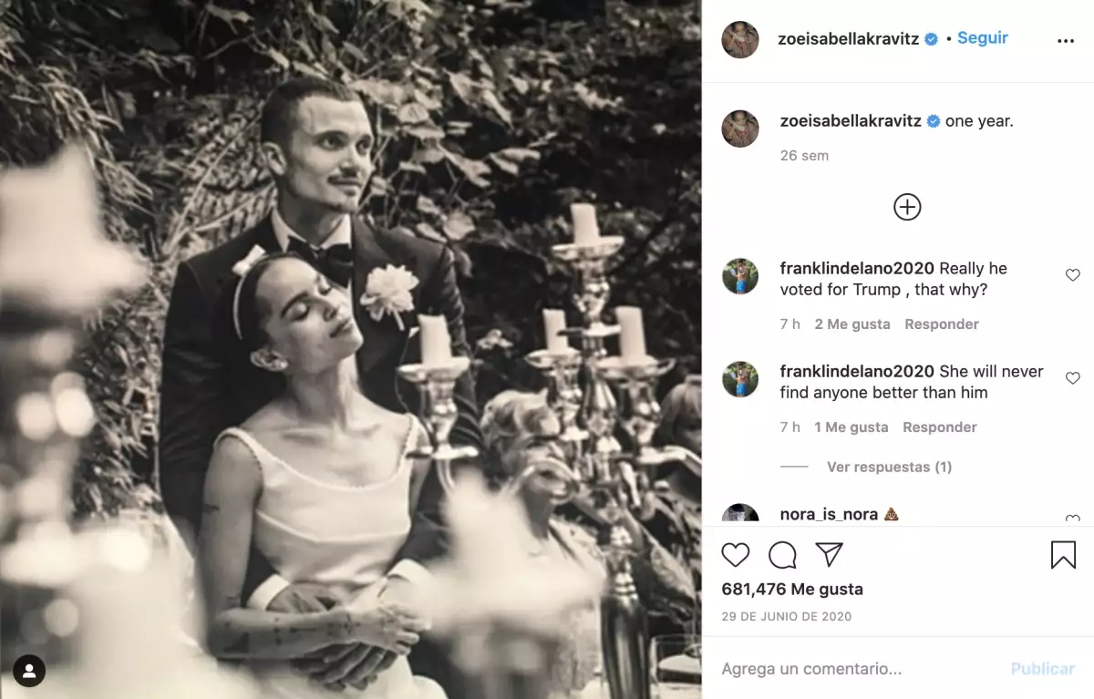 Zoe Kravitz y Karl Glusman