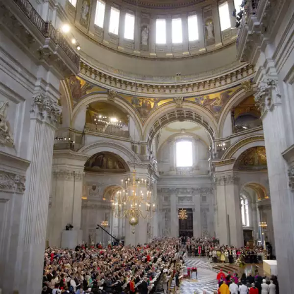 Así se veía la Catedral de San Pablo.