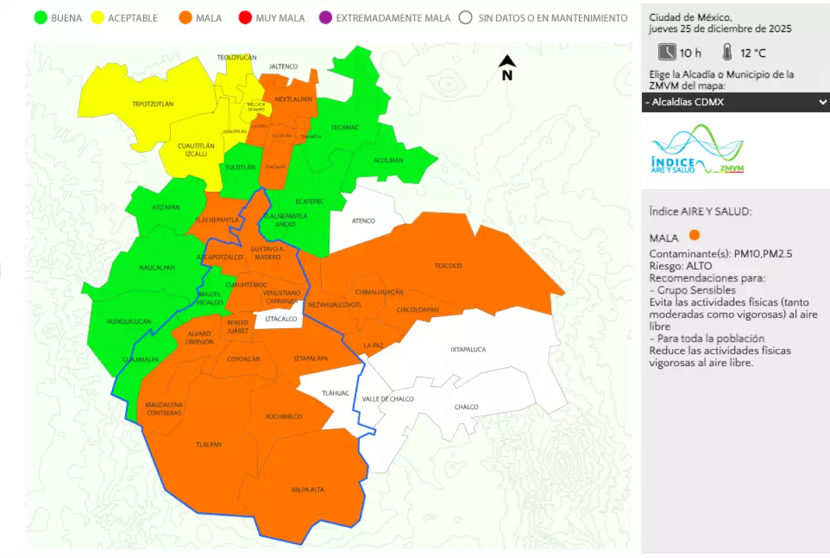 Calidad del aire CDMX