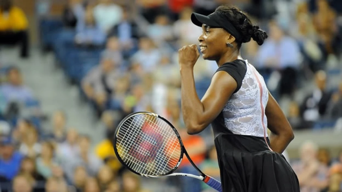 Venus Williams celebra su triunfo