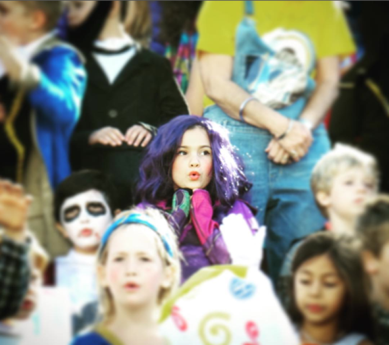 La pequeña encarnó un personaje de Disney.