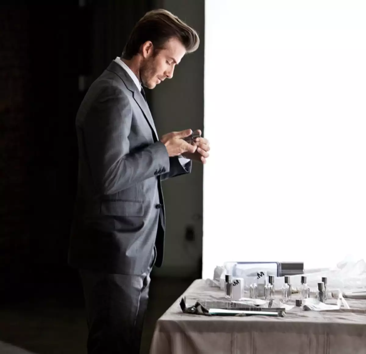 David lanzará su séptima fragancia.