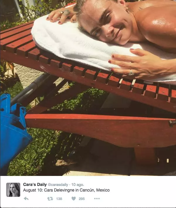Posteriormente disfrutó de un par de días en Cancún.
