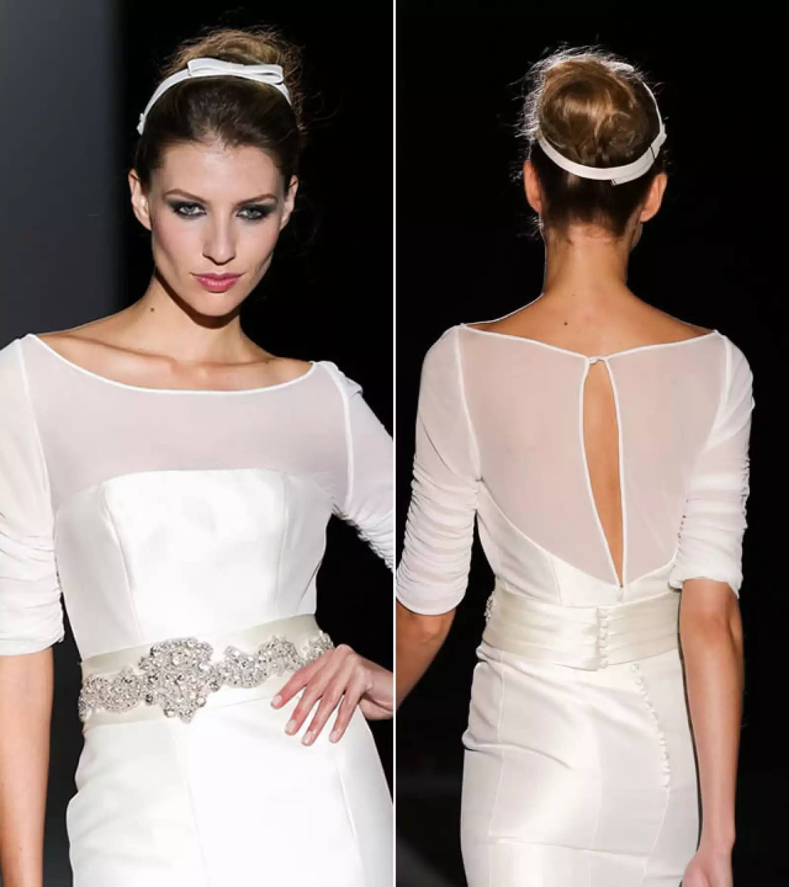 Franc Sarabia: El toque perfecto a tu chongo puede ser un moño blanco en forma de diadema. Amárralo alrededor del chongo para lucir como una hermosa y clásica novia.