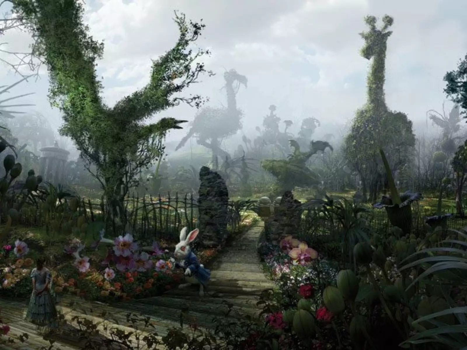 La infratierra se trata del mismo país fantástico que Alicia visitó de niña, pero en ese entonces oyó mal su nombre y creyó que se llamaba `el País de las Maravillas´.