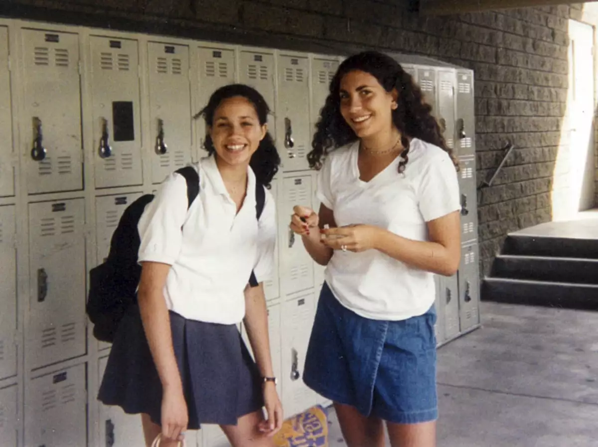 Meghan Markle en su infancia.