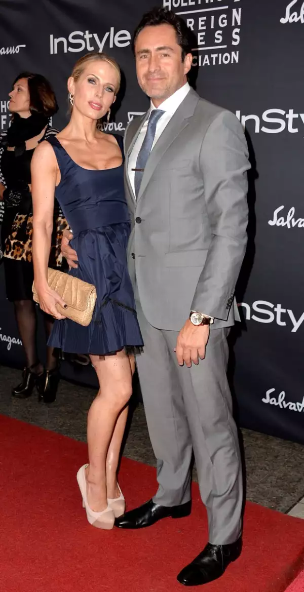 Demian Bichir encontró el amor en una atractiva canadiense de nombre Stefanie Sherk.