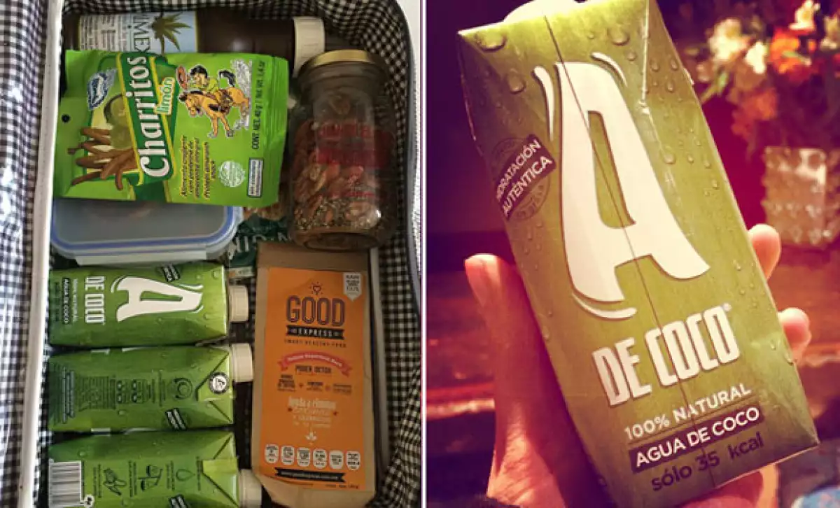 Claudia siempre lleva consigo los productos de Good Express y A de Coco.