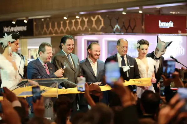 Fadlala Akabani, Alejandro Baillères, Santiago Taboada y Juan Carlos Escribano-inaiuguracion palacio Coyoacán