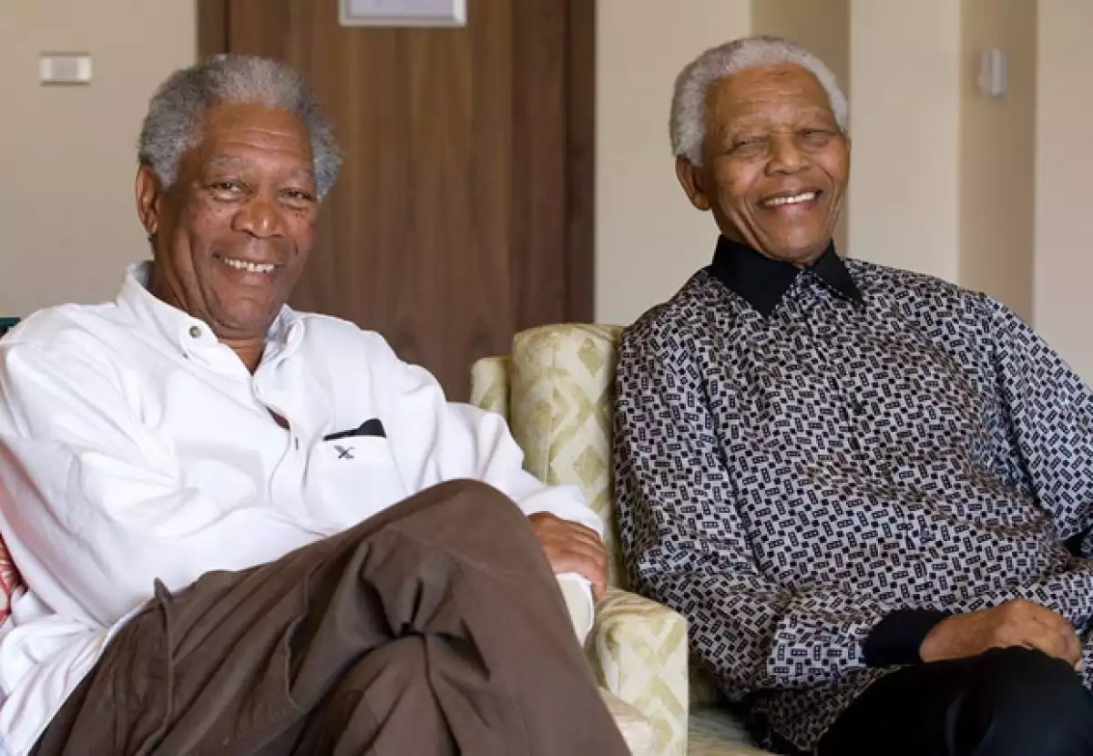 Morgan Freeman interpretó a Mandela en 2009 en la película "Invictus".