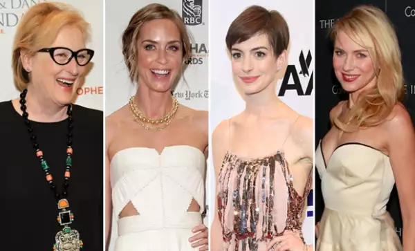 Meryl Streep, Emily Blunt, Anne Hathaway y Naomi Watts fueron algunas de las nominadas.