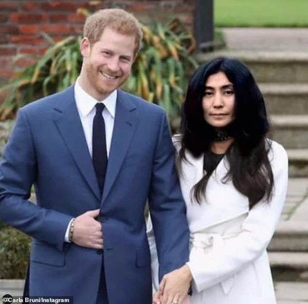 Príncipe Harry y Yoko Ono