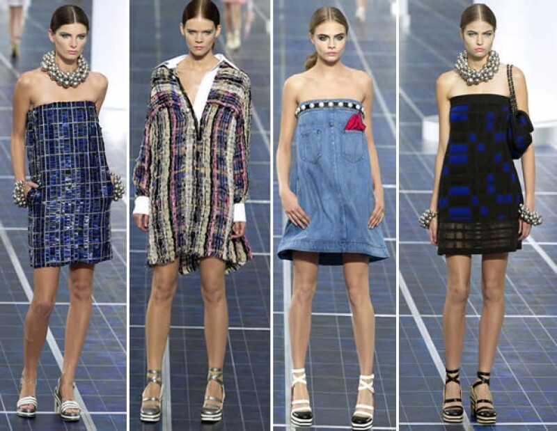 Chanel mostró nuevos materiales y rejuveneció los clásicos.