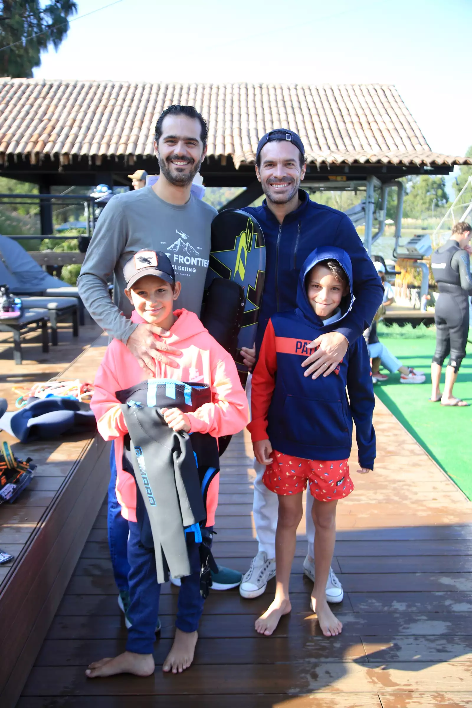 Javier Miguel, Javier Miguel jr, Carlos y Diego Seoane  