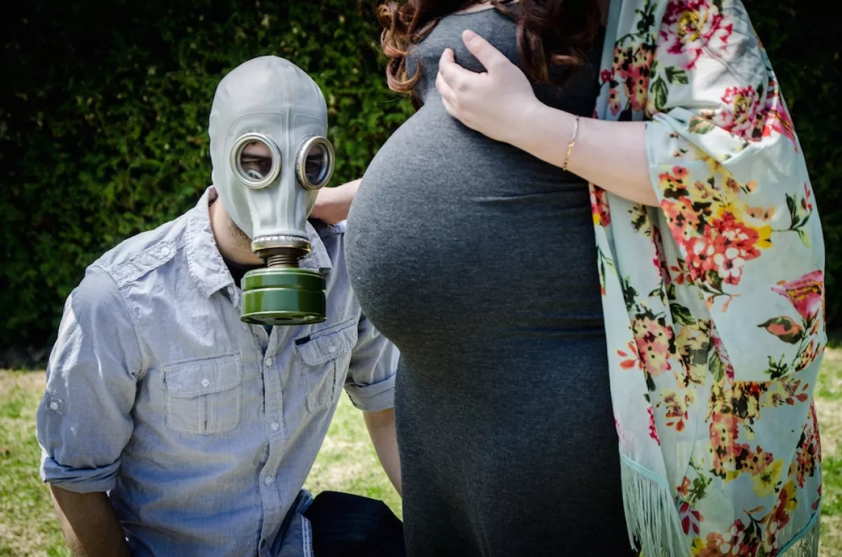 embarazada - contaminación