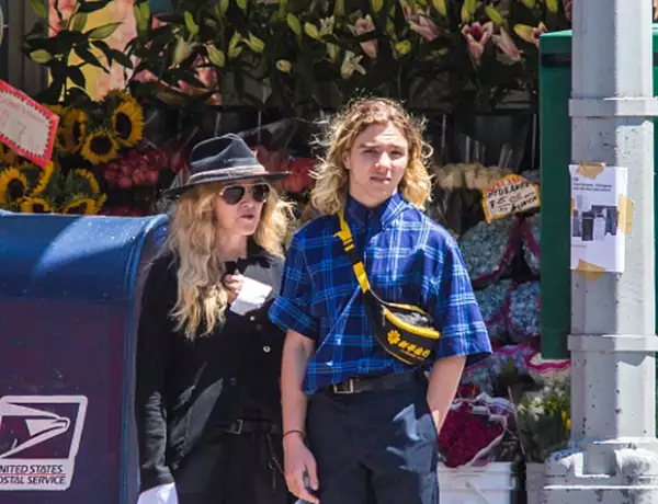 Madonna y su hijo Rocco, de 15 años.
