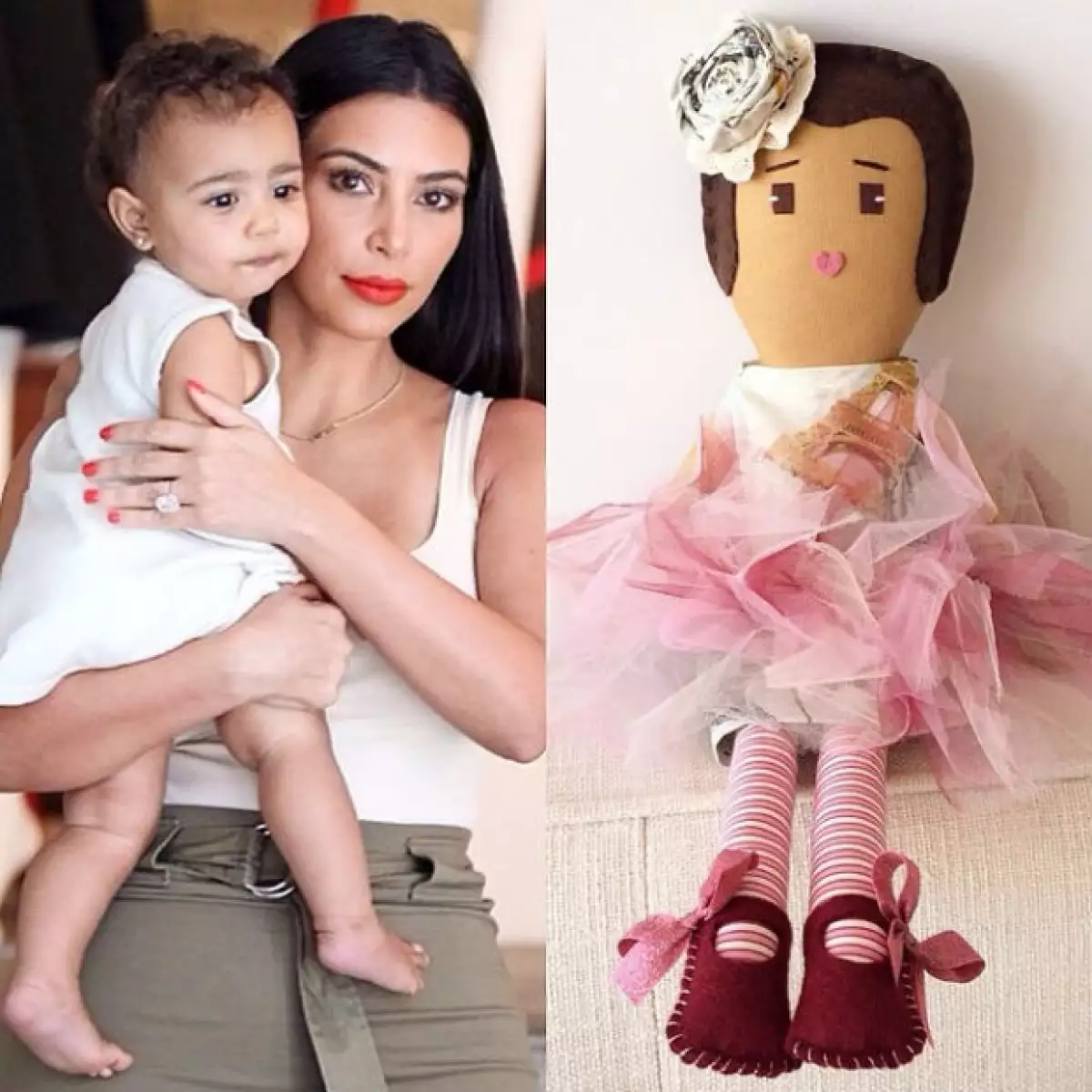 La diseñadora de las muñecas compartió el diseño inspirado en North West.