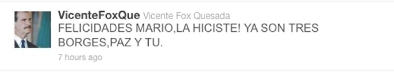 El ex presidente mexicano no sabe que Jorge Luis nunca ganó esa distinción.