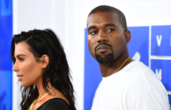Kim Kardashian y Kanye West.