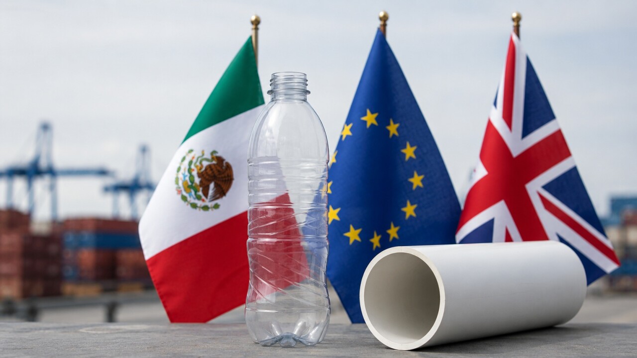 México encara dos medidas antidumping en Europa por insumos para plásticos