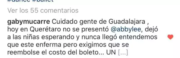 Comentario Abby Lee Miller