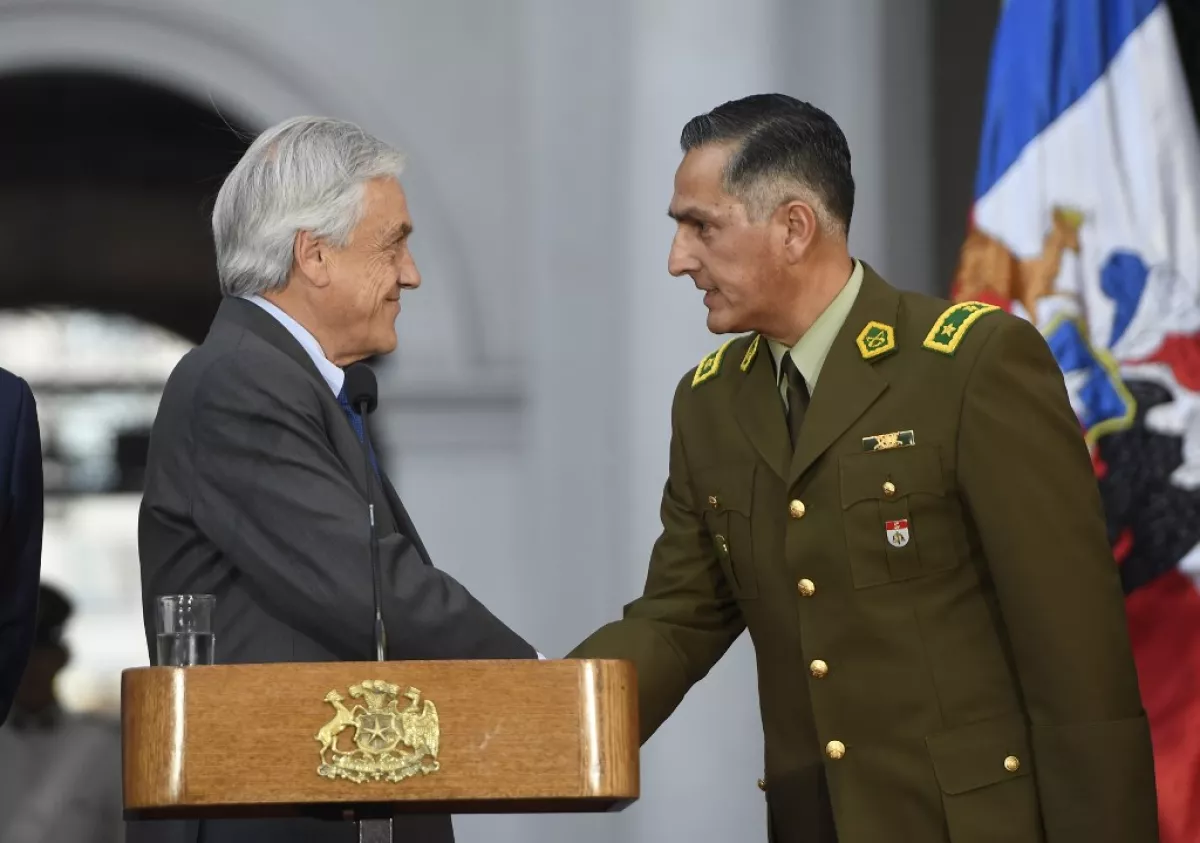 CHILE-POLICE-PINERA
