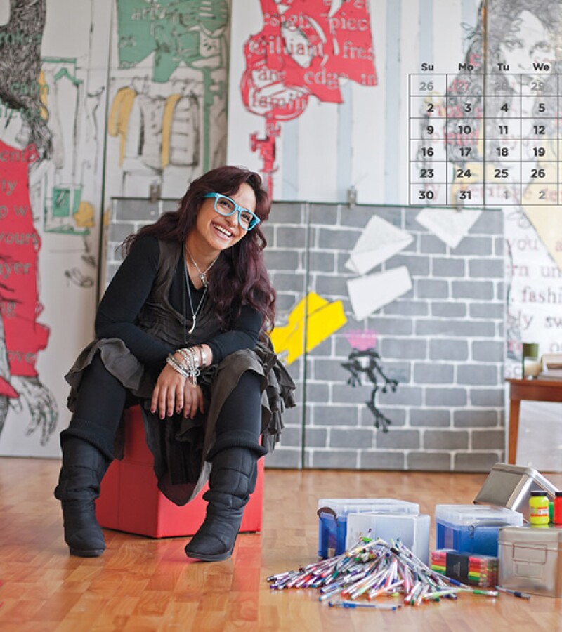 La artista plástica estuvo feliz con el proyecto ya que el tema de los inmigrantes le pega mucho.