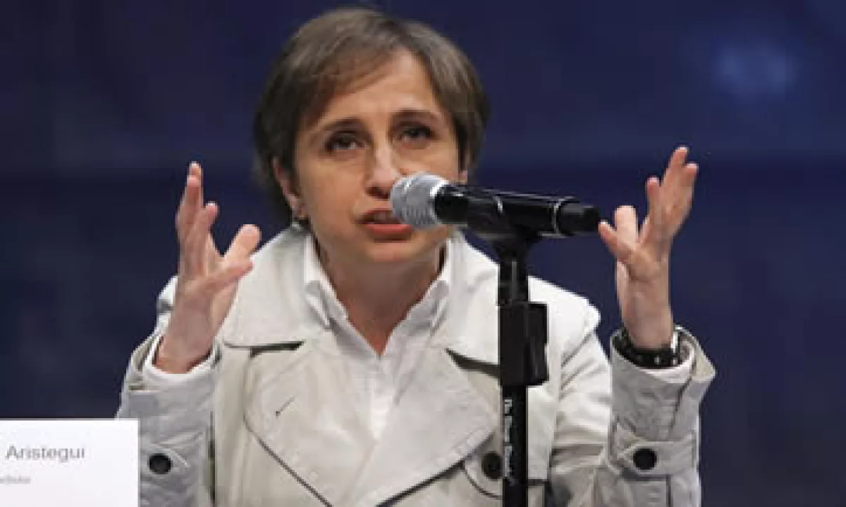 Aristegui interpuso una demanda de amparo contra MVS tras la remoción de su programa de noticias. (Foto: Notimex )
