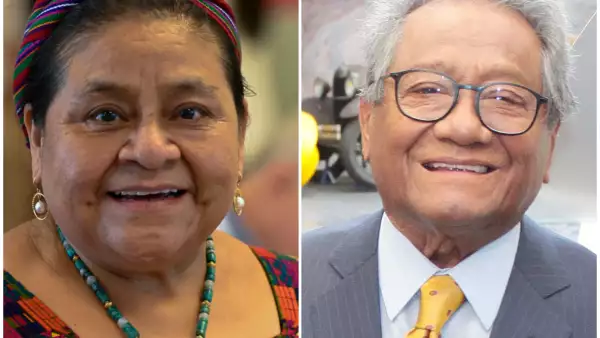 Rigoberta Menchú y Armando Manzanero.