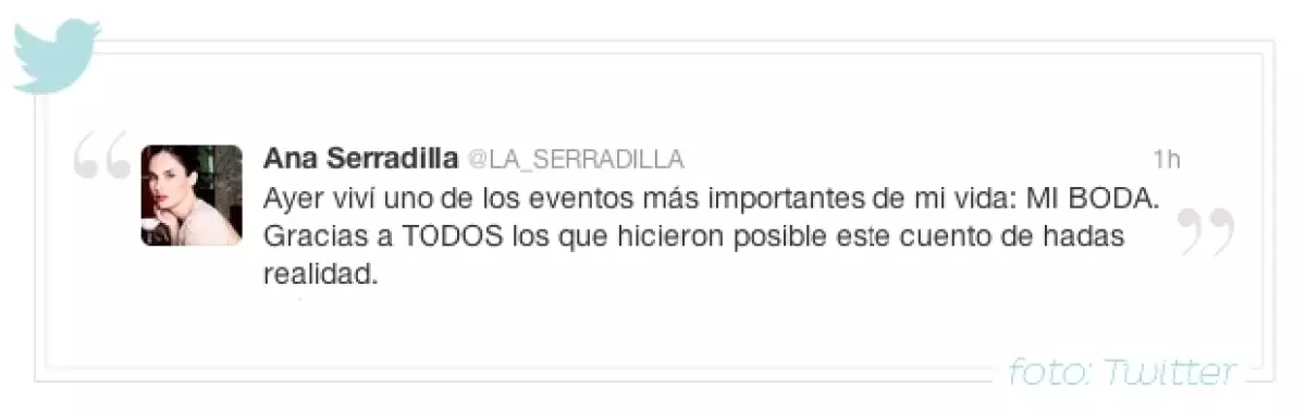 La actriz mexicana tomó por sorpresa a todos cuando comentó en Twitter que contrajo matrimonio el 12 de diciembre.