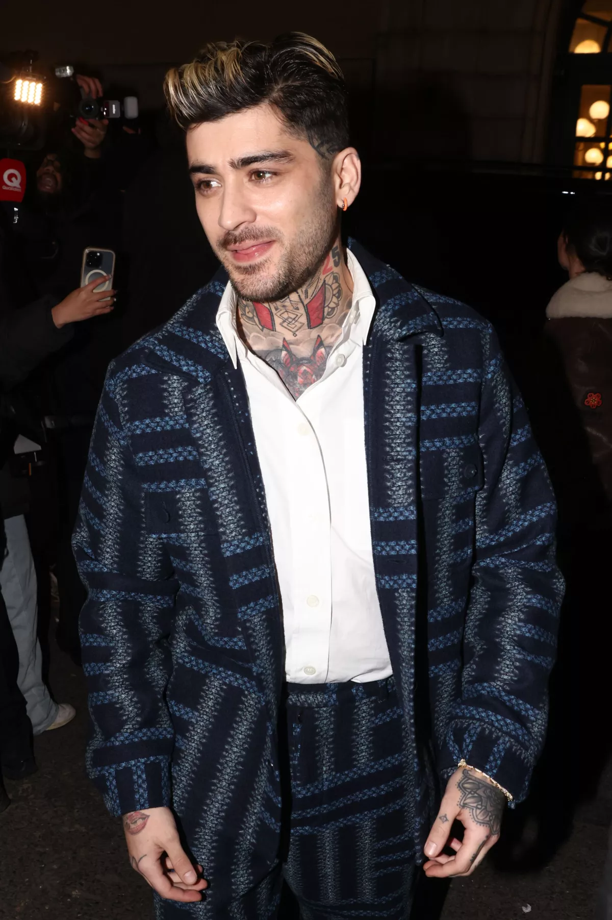 Zayn Malik en el desfile de Kenzo.  