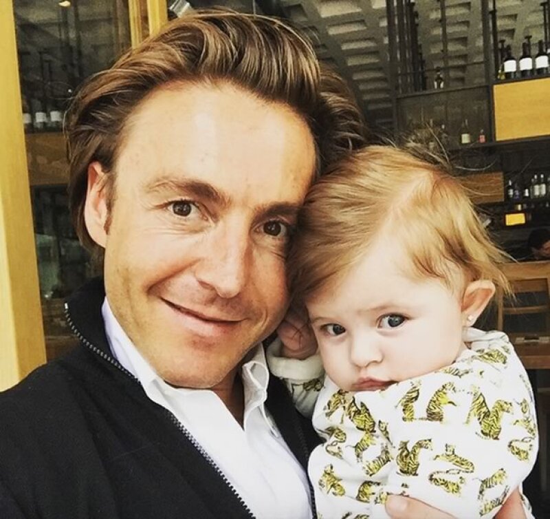 Mateo Gorina con su hermosa hija.