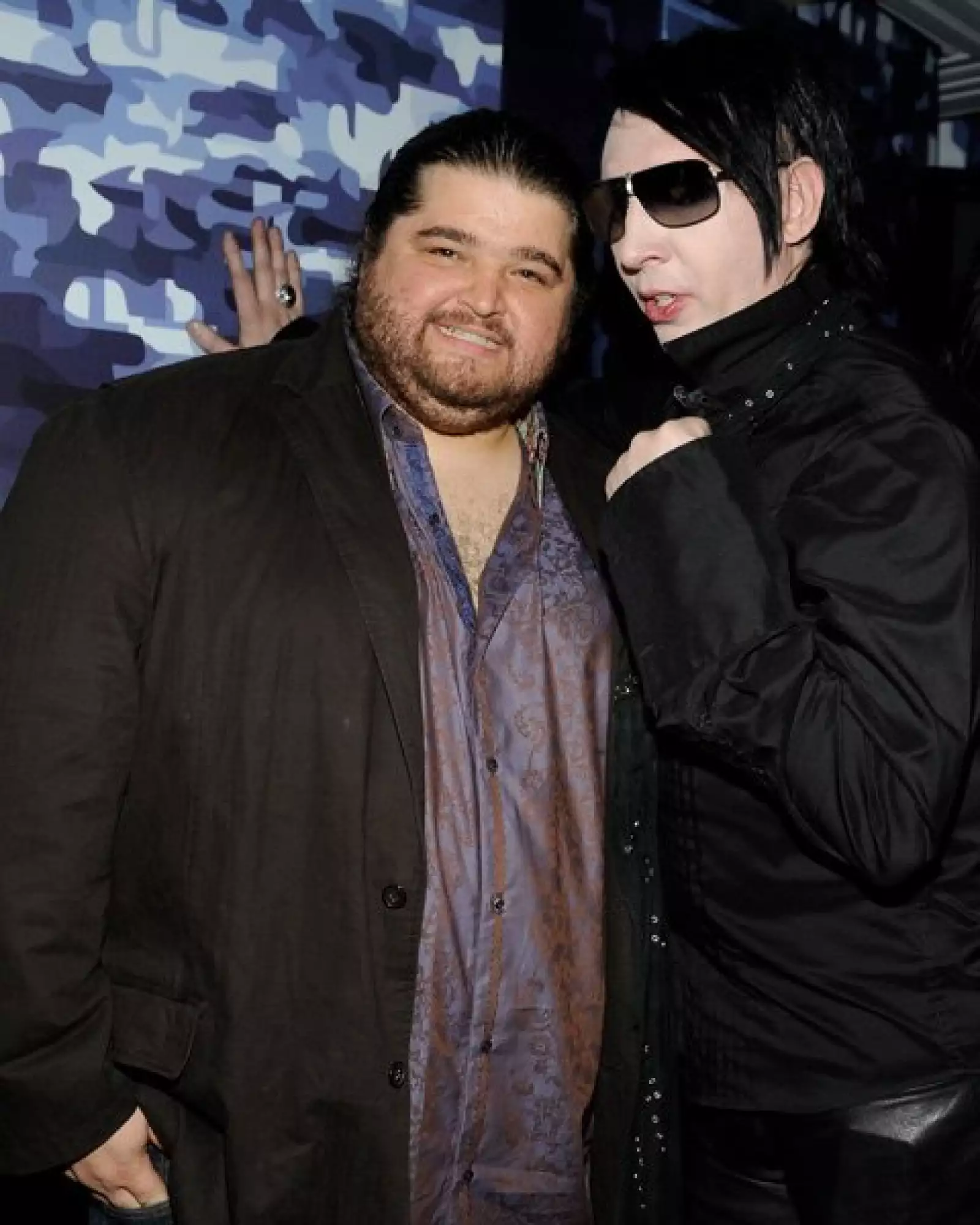 El actor de Lost, Jorge Garcia con Marilyn Manson.