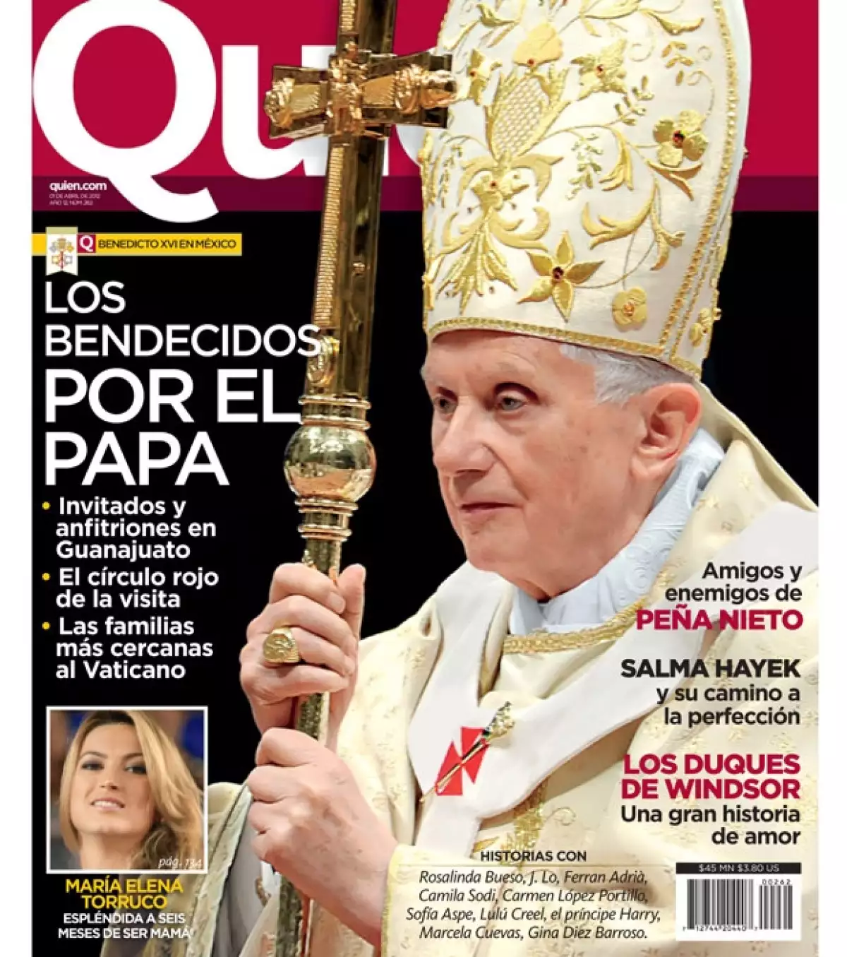 Su Santidad engalana la nueva portada de la revista Quién a propósito de su primera visita oficial a México.